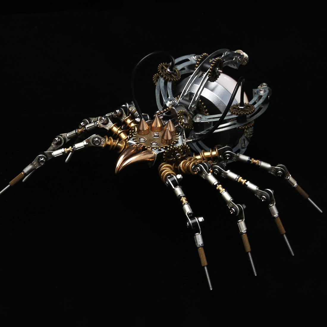 Mechanical Spider Assembly Set with Lamp - 512PCS Metal DIY Kit DIY Engine Diyengmod