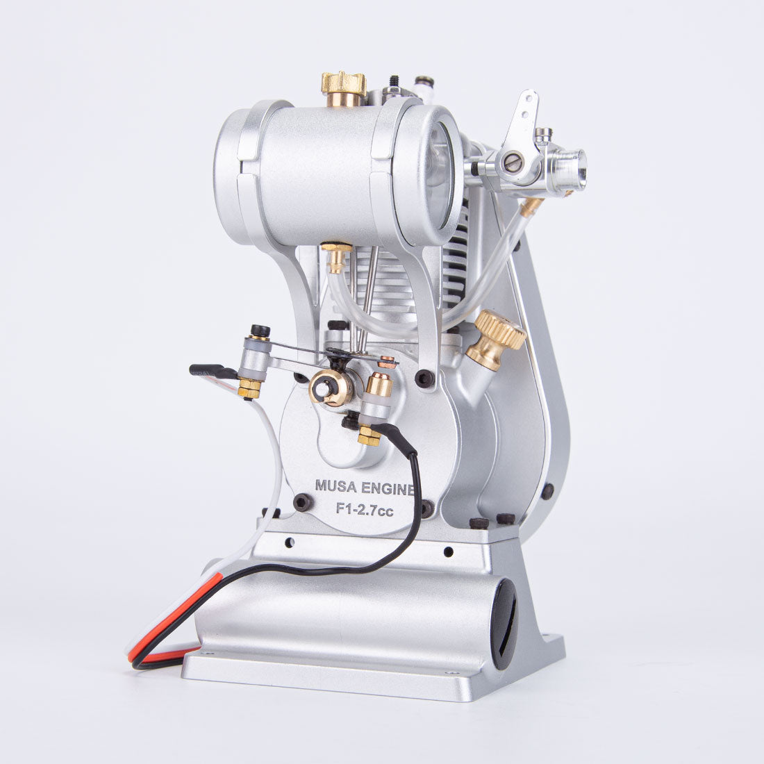 MUSA F1 Miniature OHV Gasoline Engine - Vertical Single-Cylinder 2.7cc Four-Stroke Model Engine for Crafts Engine Models Diyengmod