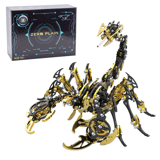 Mechanical Punk Scorpion 3D Metal Puzzle Assembly Kit - Creative DIY Ornament 3D Puzzle Model Kit Diyengmod