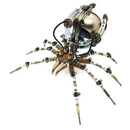 DIY Steampunk Mechanical Spider Bluetooth Speaker Assembly Kit - 512PCS Metal Model 3D Puzzle Model Kit Diyengmod