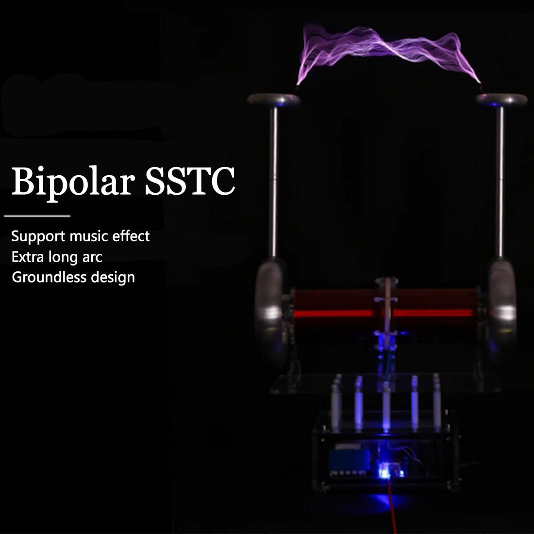 Singing Plasma Tesla Coil Music Arc Generator with Wireless Power Experimentation STEM Models Diyengmod