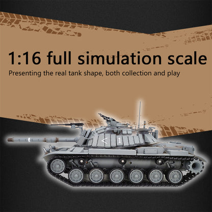 1/16 Scale Remote Control Israeli M60W Magach 3 Military Tank with Infrared Control and Simulation Features RC Car Diyengmod