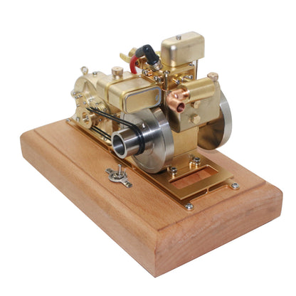 Miniature 1.6cc Four-Stroke Water-Cooled Gasoline Engine Model with Adjustable Speed Gear Reducer Engine Model Diyengmod