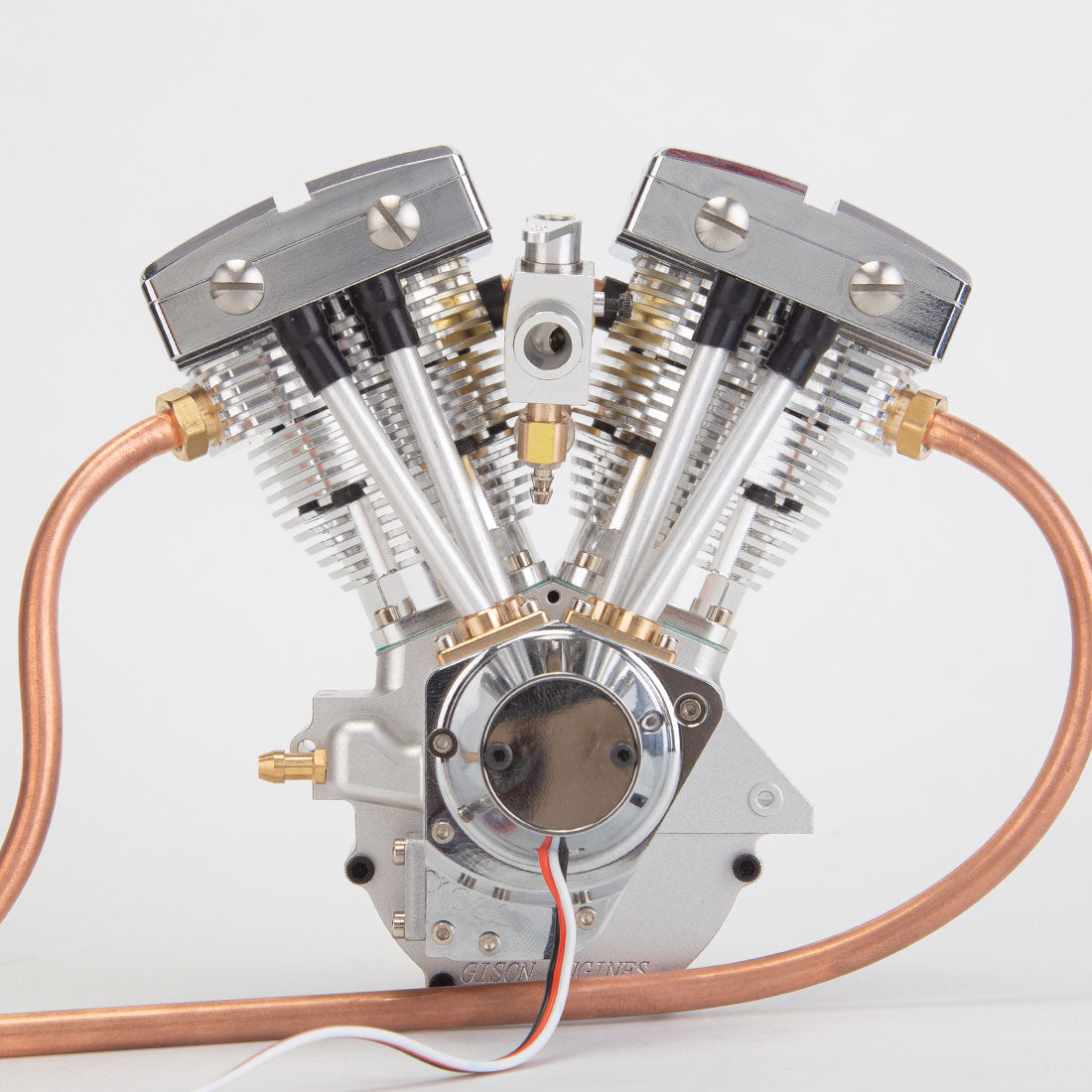 CISON FG-VT157 15.7cc Mini V-Twin Shovelhead Engine - 4-Stroke Air-Cooled Gasoline RC Motorcycle Engine Model RC Engine Diyengmod