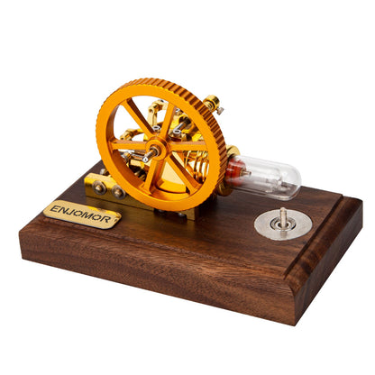 Mini Beta Hot Air Stirling Engine Educational Model - External Combustion Mechanical Toy Stirling Engine Diyengmod