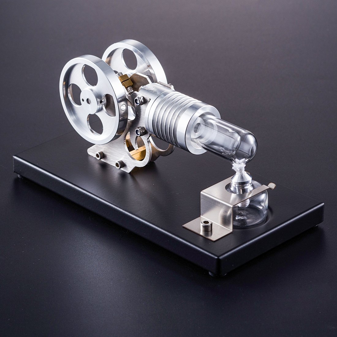 DIY Manson Stirling Engine Model Kit with Metal Baseplate - Educational Toy for Kids Single Cylinder Stirling Engine Diyengmod