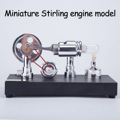 Educational Metal Gamma Stirling Engine Model with LED Bulb – Perfect Science Gift for Kids Stirling Engine Diyengmod