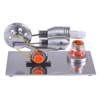 DIY Stirling Engine Kit with LED Light - Fun Educational Model for Science Experiments Stirling Engine with LED Diyengmod