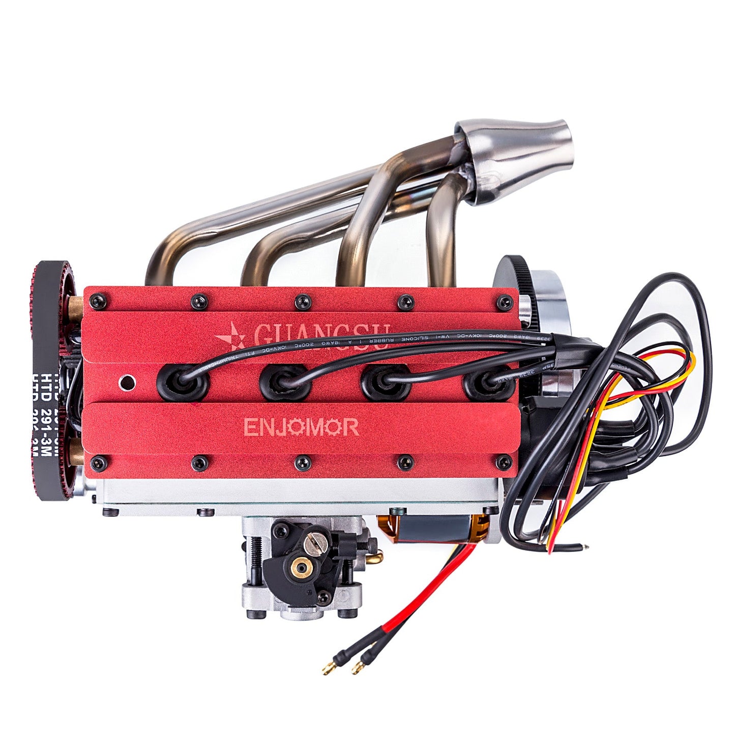 Enjomor 36cc High-Performance DOHC 4-Cylinder Gasoline Engine with Advanced Cooling and Electric Start RC Engine Diyengmod