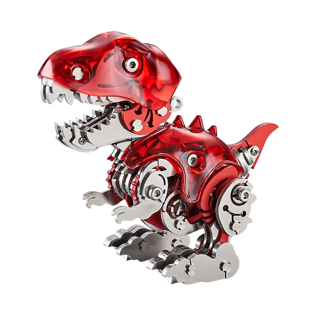 Cute 3D Metal Velociraptor DIY Model Kit - Perfect Gift for Young Dinosaur Enthusiasts 3D Puzzle Model Kit Diyengmod Q Dinosaur