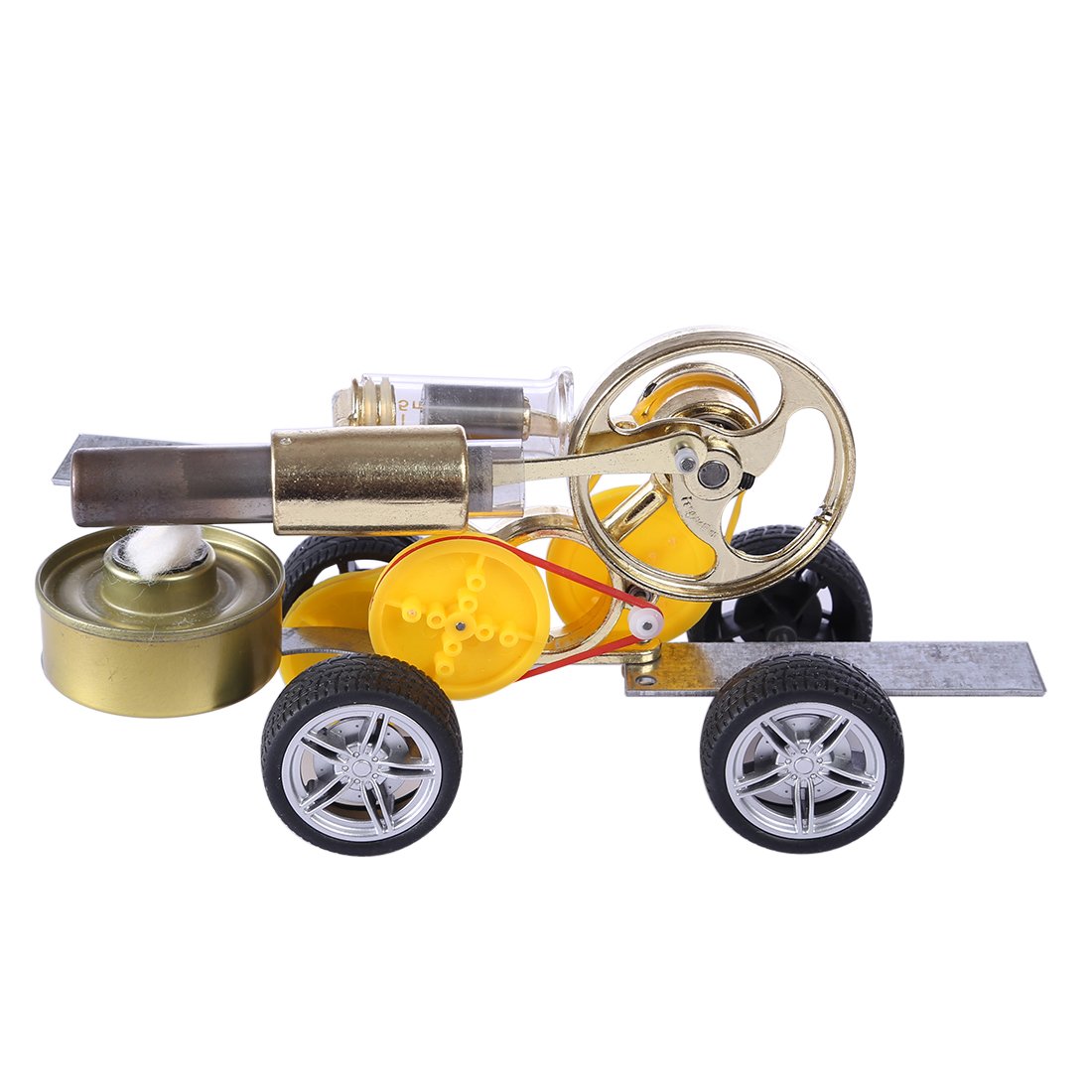 DIY Stirling Engine Car Model Kit - Educational Toy for Science Enthusiasts Stirling Engine Vehicle Diyengmod