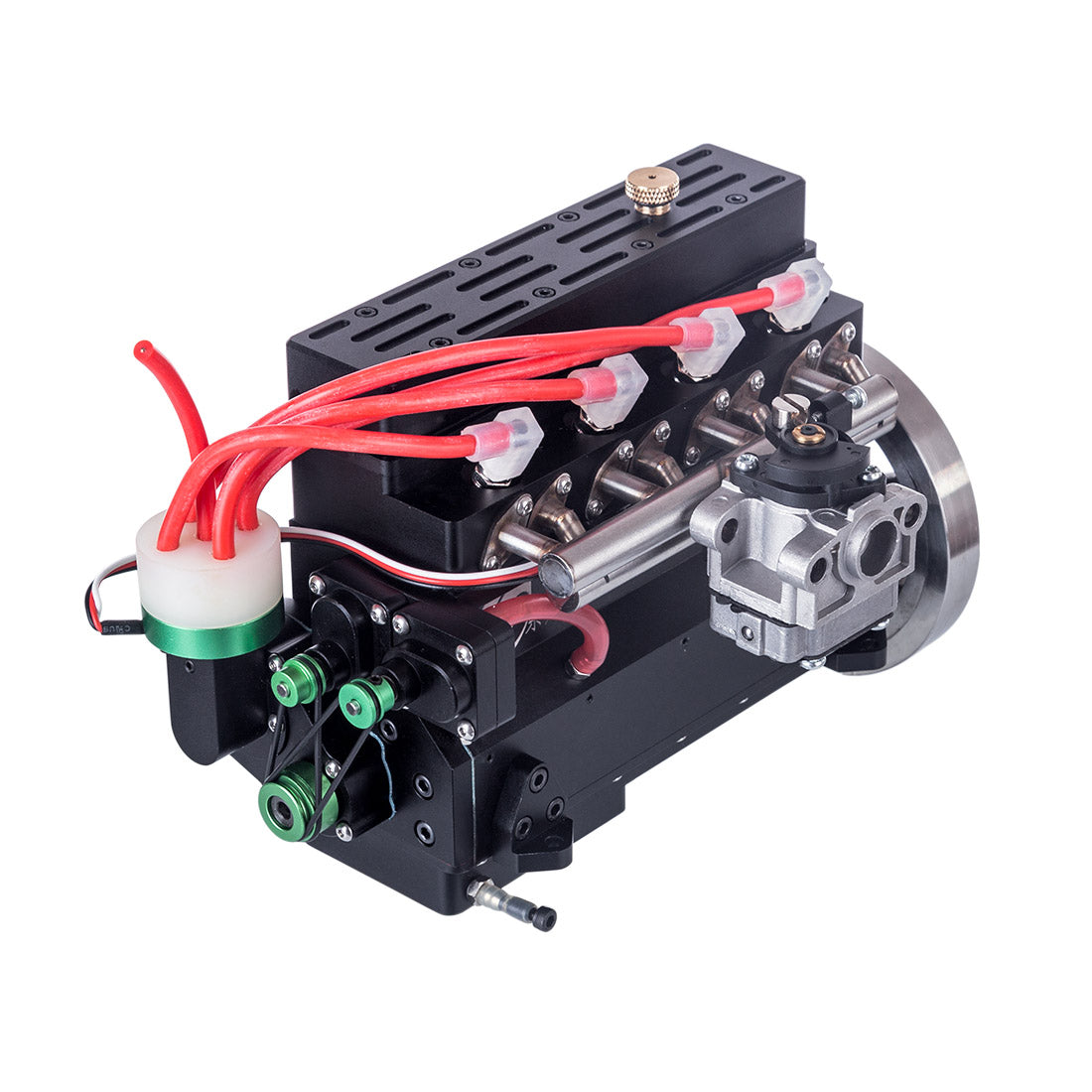 32cc Water-Cooled Inline Four-Cylinder Gasoline Engine for 1:5 RC Models - DIY Engine Modification Engine Models Diyengmod