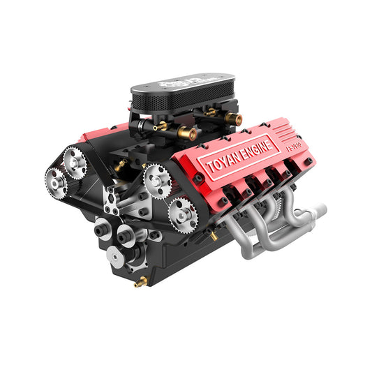 TOYAN FS-V800 28cc Nitro V8 Engine Kit - Build Your Own High-Performance Model Engine for RC Vehicles RC Engine Diyengmod