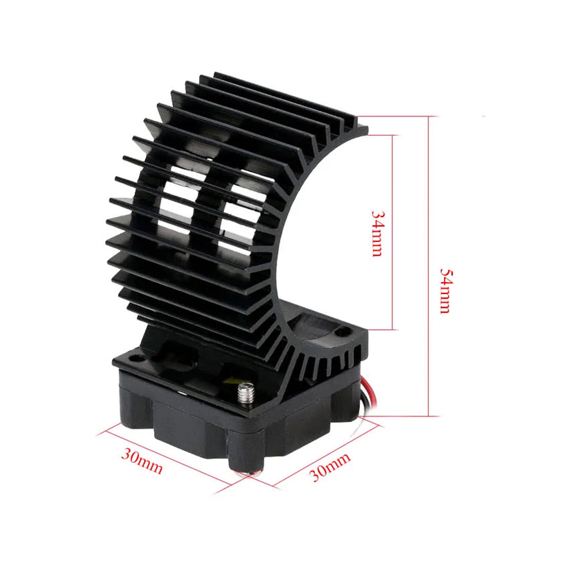 7014H Aluminum Motor Cooling Heat Sink with Fan for HSP 1/10 RC Cars 540/550 3650 Motors Accessories Diyengmod