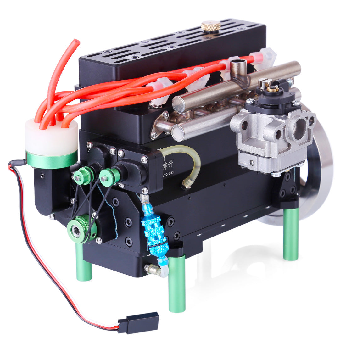 Metal Fixed Base with Integrated Water Cooling System for 32CC Inline Four-Cylinder Gasoline Engine Diyengmod