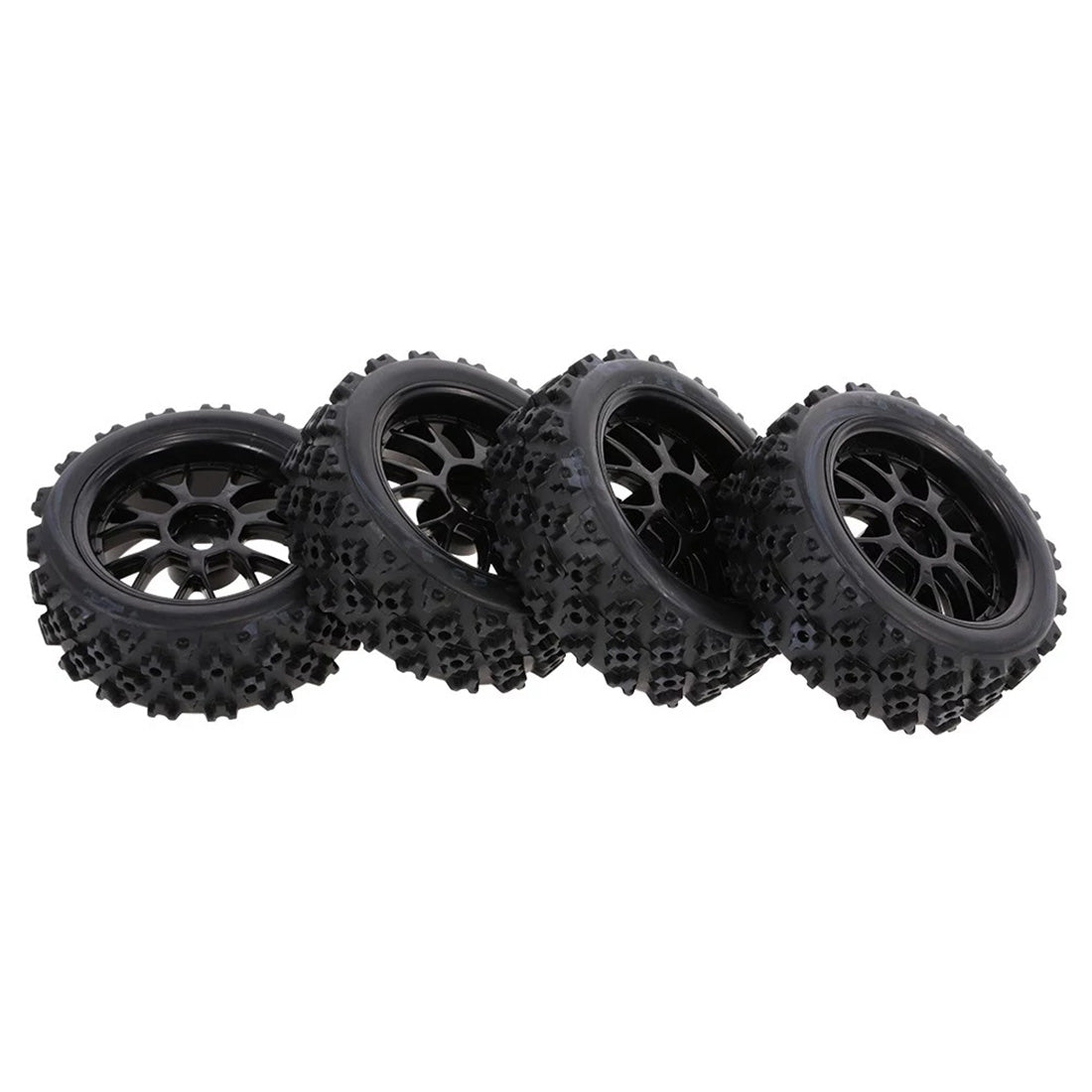 4Pcs High-Performance 1/10 RC On-road Star Tread Tires for HSP Redcat Traxxas Tamiya HPI Buggy Accessories Diyengmod