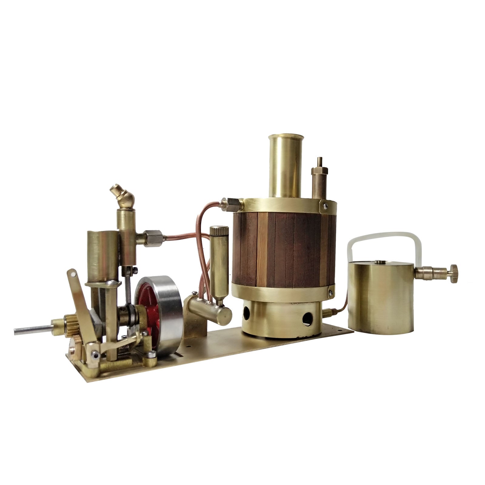 Compact Single-Cylinder Steam Engine Kit with Boiler for 50cm Model Ships Steam Engine Diyengmod