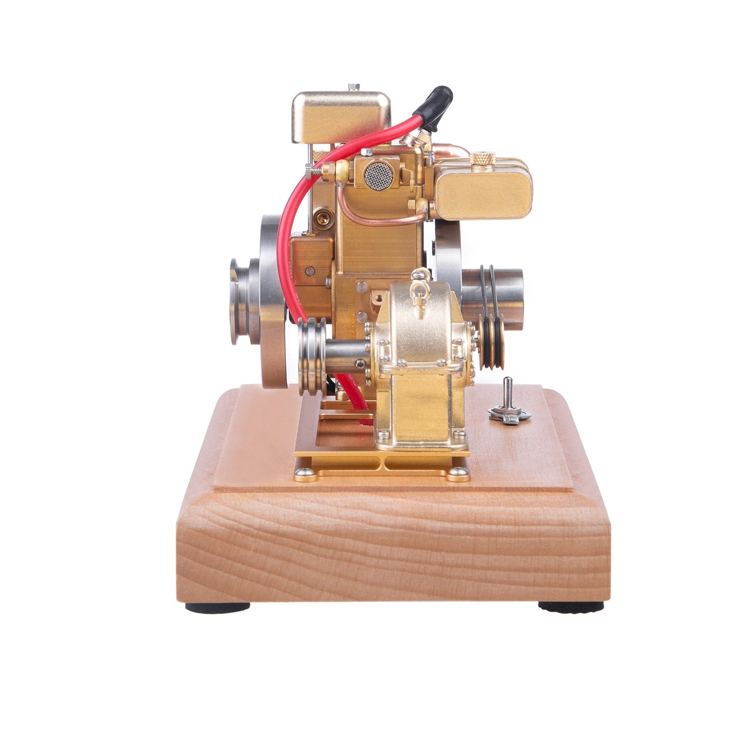 Miniature 1.6cc Four-Stroke Water-Cooled Gasoline Engine Model with Adjustable Speed Gear Reducer Engine Model Diyengmod