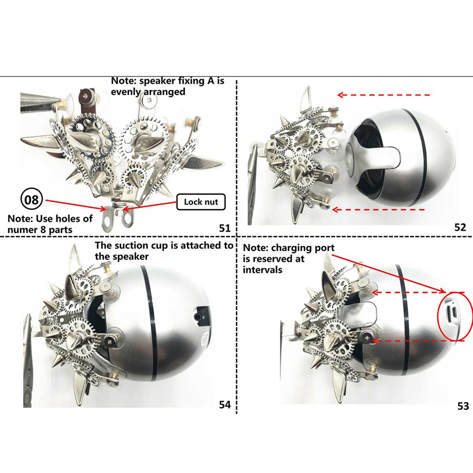 Bluetooth-Enabled 3D Spider Model Kit with DIY Assembly and Speaker 3D Puzzle Model Kit Diyengmod