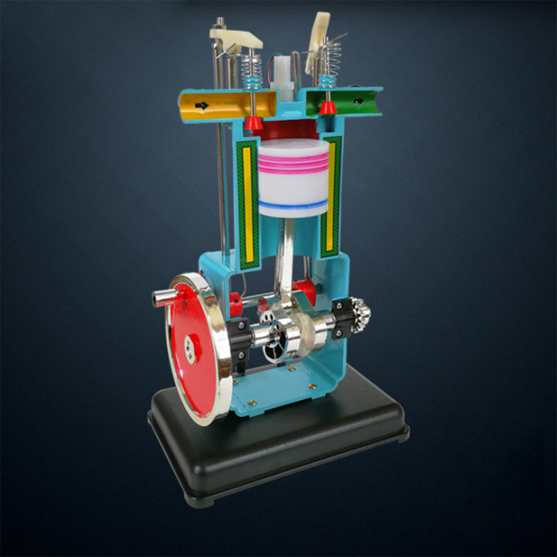 Four-Stroke Single Cylinder Gasoline Engine Model for Educational Experiments - DIYEngMod Engine Model Diyengmod