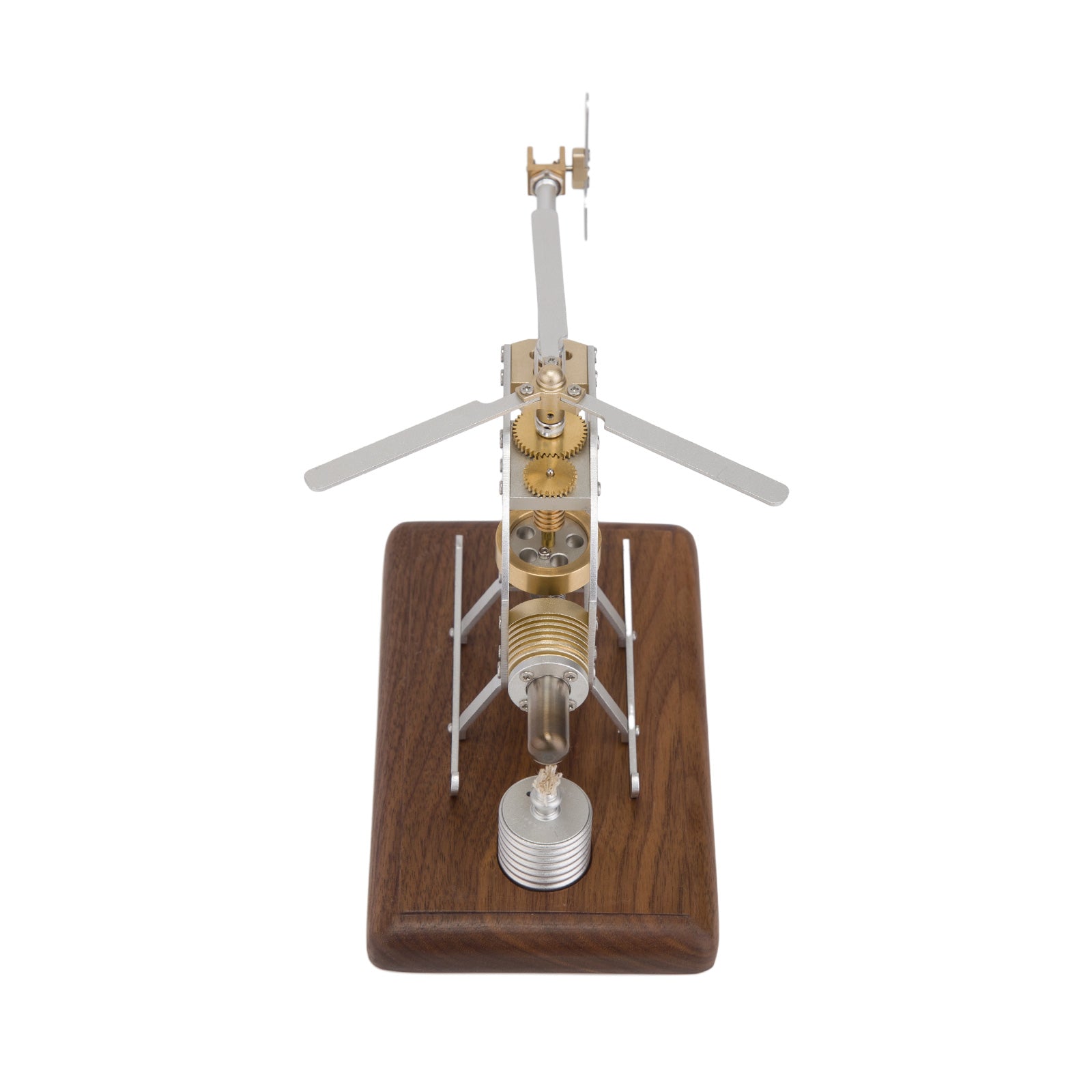 Stirling Engine Helicopter Model Kit - Educational DIY Hot Air Engine Assembly Set Engine Models Diyengmod