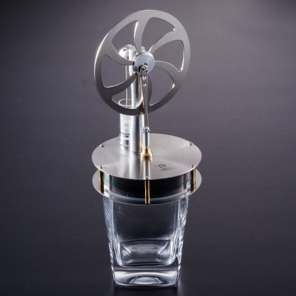 Coffee-Powered Low Temperature Difference Stirling Engine Model - DIY Desktop Gadget Low Temperature Stirling Engine Diyengmod