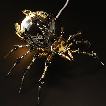 Mechanical Spider Assembly Set with Lamp - 512PCS Metal DIY Kit DIY Engine Diyengmod