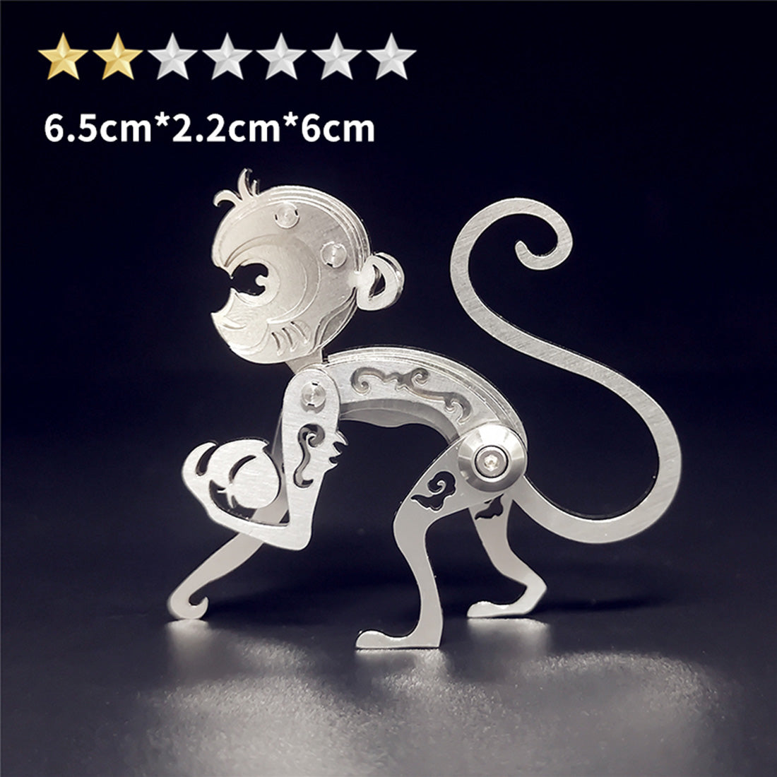 Mechanical 3D Zodiac Monkey Puzzle Kit - Metal Assembly Jigsaw Crafts for DIY Enthusiasts and Collectors 3D Puzzle Model Kit Diyengmod