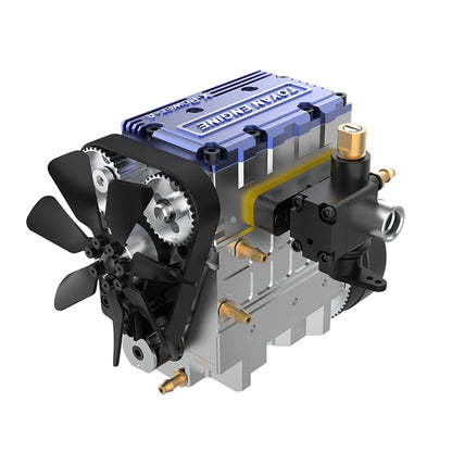 TOYAN FS-L200AC 2 Cylinder 4 Stroke Nitro Engine Kit - Assemble Your Own Functional Engine Engine Model Diyengmod