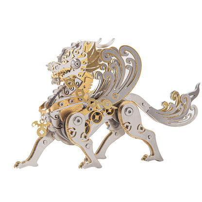 DIY 3D Metal Pixiu Model Puzzle - Mechanical Assembly Kit 3D Puzzle Model Kit Diyengmod