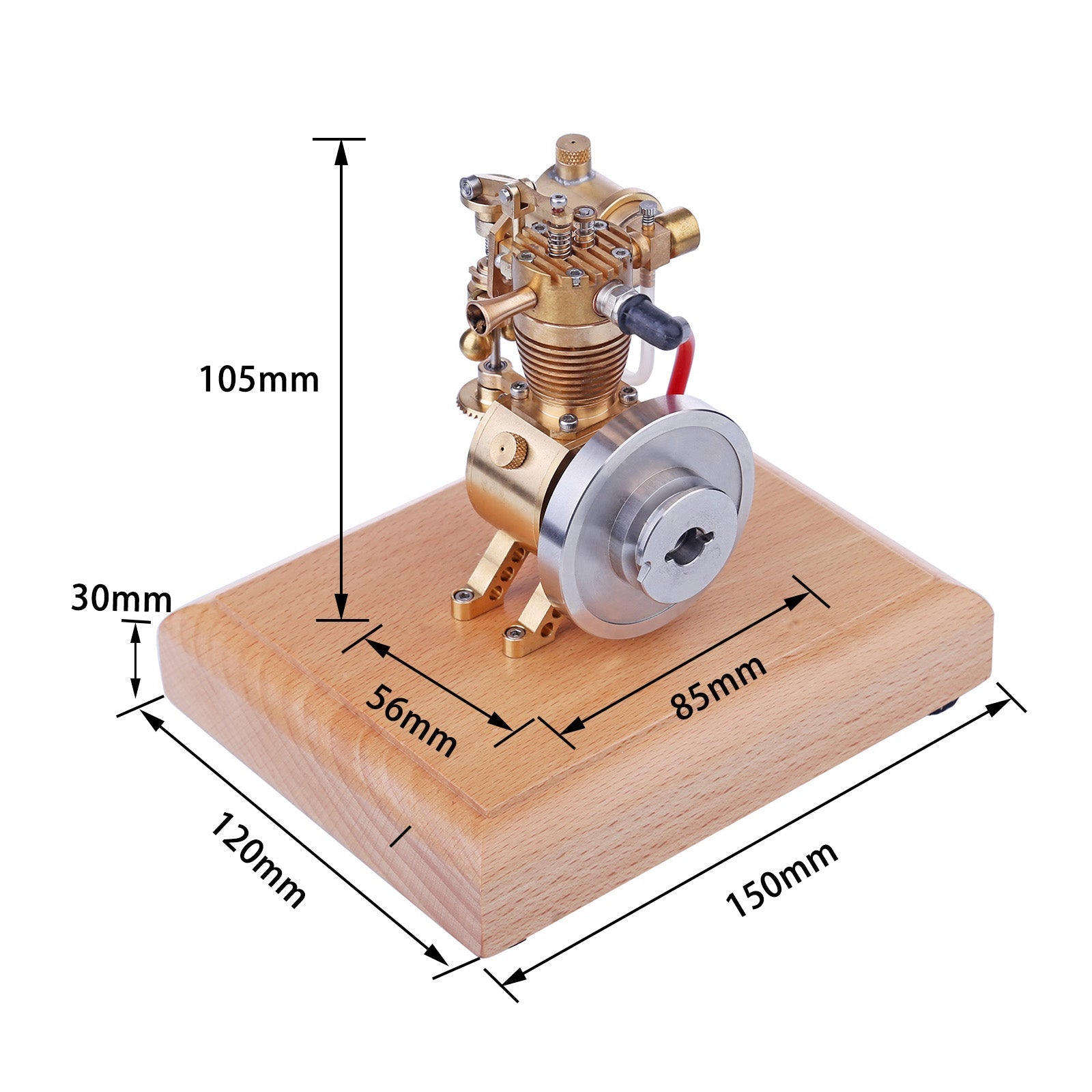 M19 1.6cc Mini SAM Hit and Miss Vertical Gas Engine Model with Speed Limiter Engine Models Diyengmod