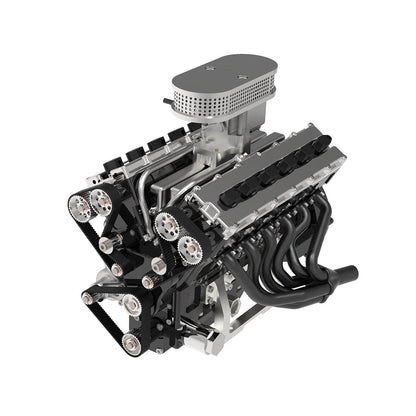 ENJOMOR GS-V12 72CC DOHC V12 Engine – High-Performance Water-Cooled Gasoline Engine Model with Electric Start Engine Model Diyengmod