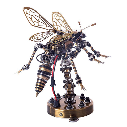 3D Sound-Controlled Mechanical Wasp Metal Puzzle Kit – DIY Assembly Model for Creative Minds DIY Engine Diyengmod