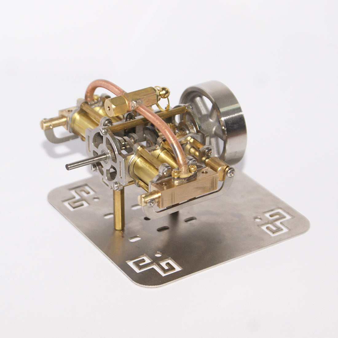 Miniature 4-Cylinder Horizontal Opposed Steam Engine Model for Model Ship Collectors Steam Engine Diyengmod