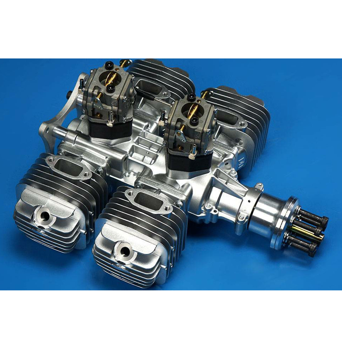 DLE222 222CC High-Performance Four-Cylinder 2-Stroke Air-Cooled Gasoline Engine for RC Airplane Models RC Airplane Diyengmod