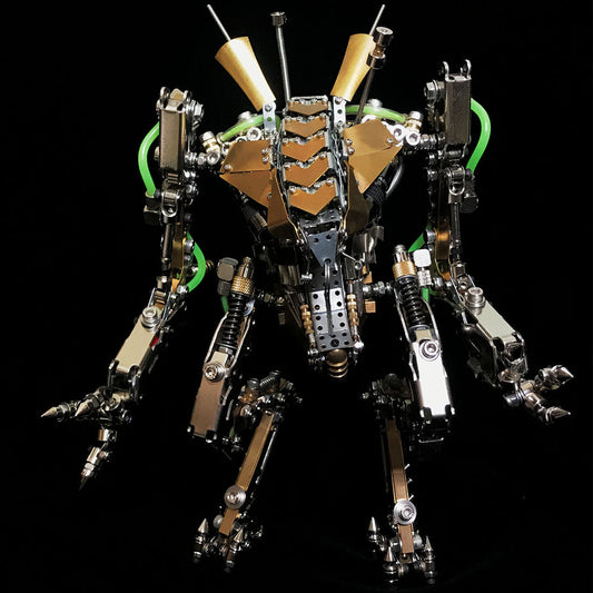 XIA-A 3D Metal Articulated Mech Model with LED Lights and Over 1300 Pieces 3D Puzzle Model Kit Diyengmod