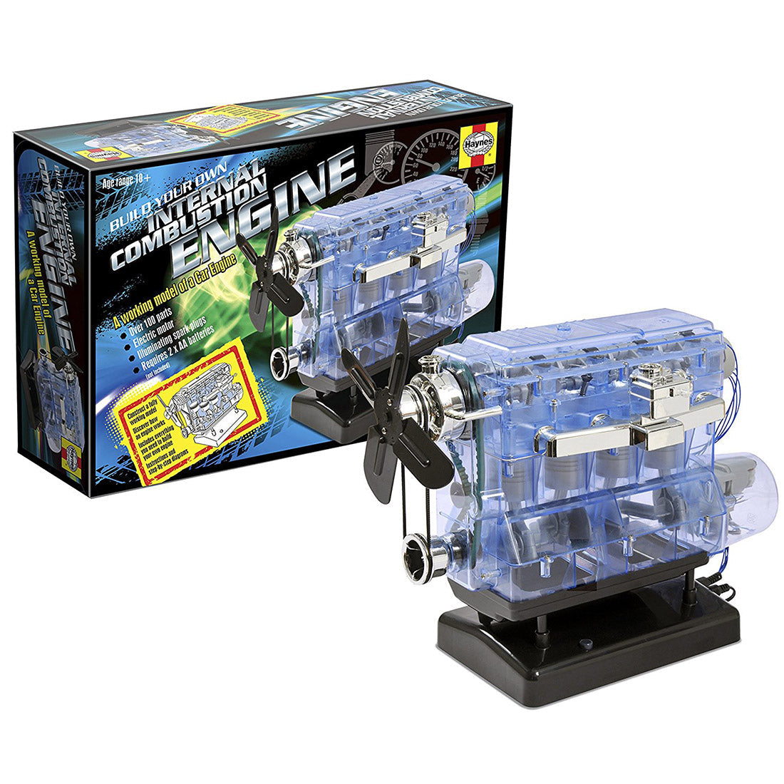 DIY L4 Engine Model Kit - Create a Functional Inline Four-Cylinder Engine with Sound Effects - Educational Build-It-Yourself Set Engine Models Diyengmod