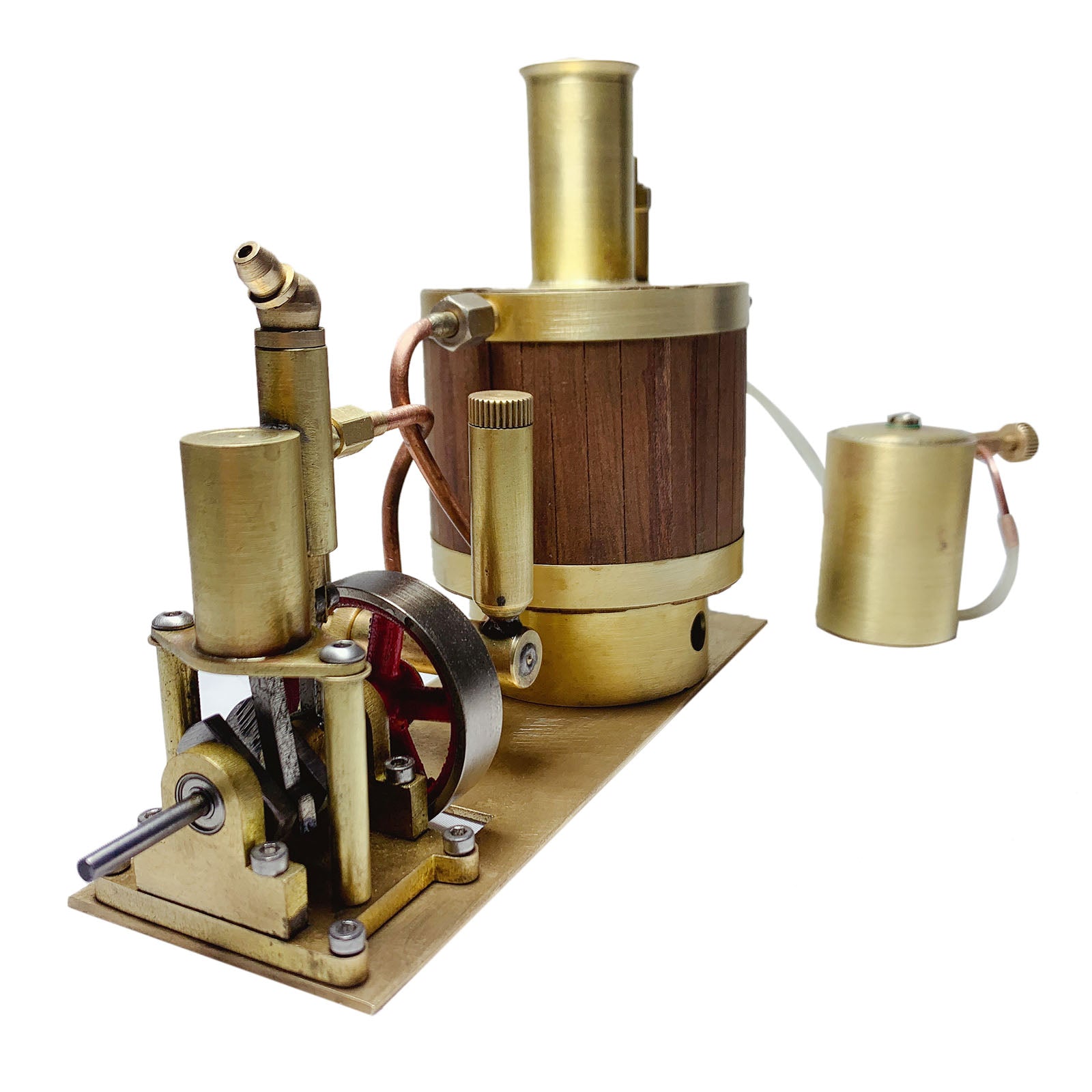 Compact Single-Cylinder Steam Engine Kit with Boiler for 50cm Model Ships Steam Engine Diyengmod