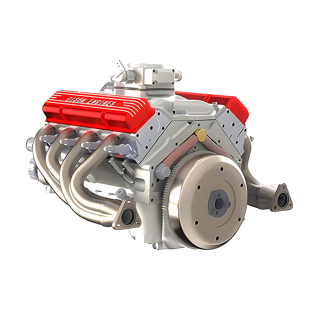 CISON 44CC V8 Engine Model Kit - 1/6 Scale Water-Cooled 4-Stroke Gasoline Engine for RC and Collectors Engine Model Diyengmod