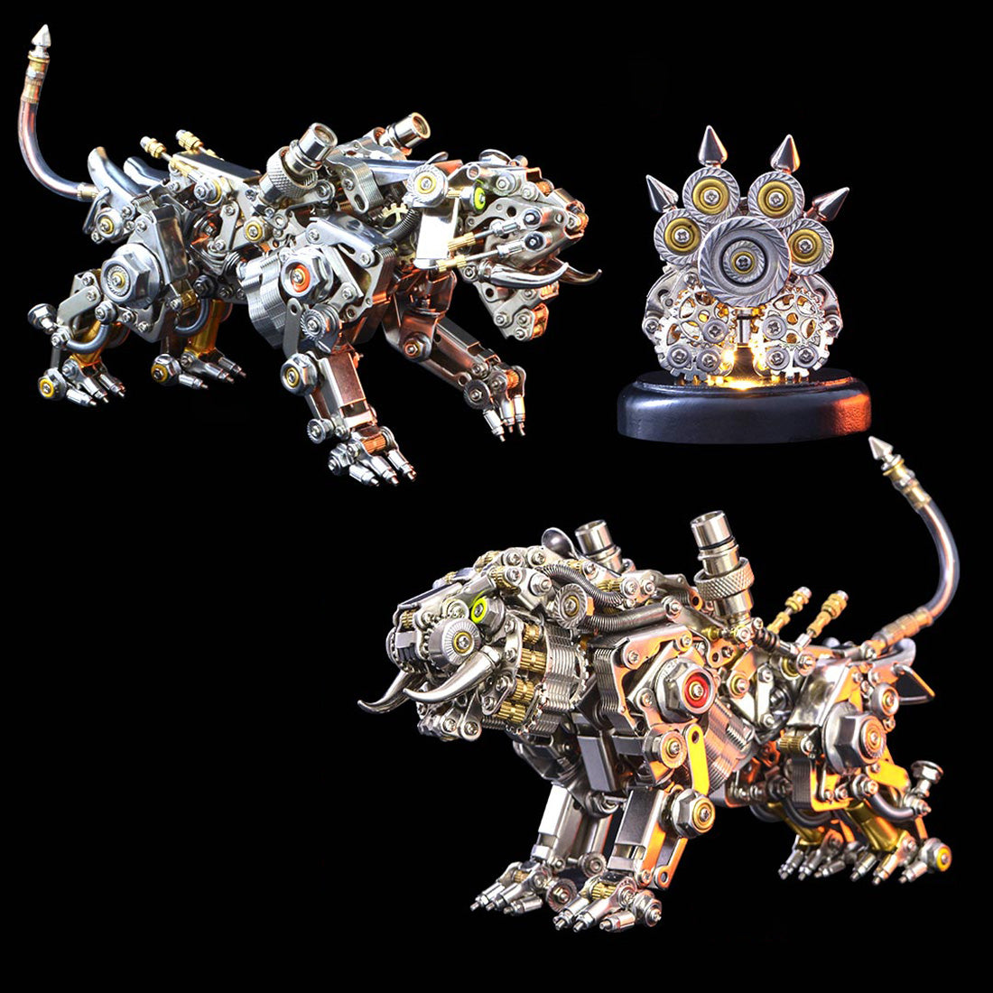 Saber-toothed Tiger 3D Metal Model Kit - 650+ Piece Assembly Set 3D Puzzle Model Kit Diyengmod