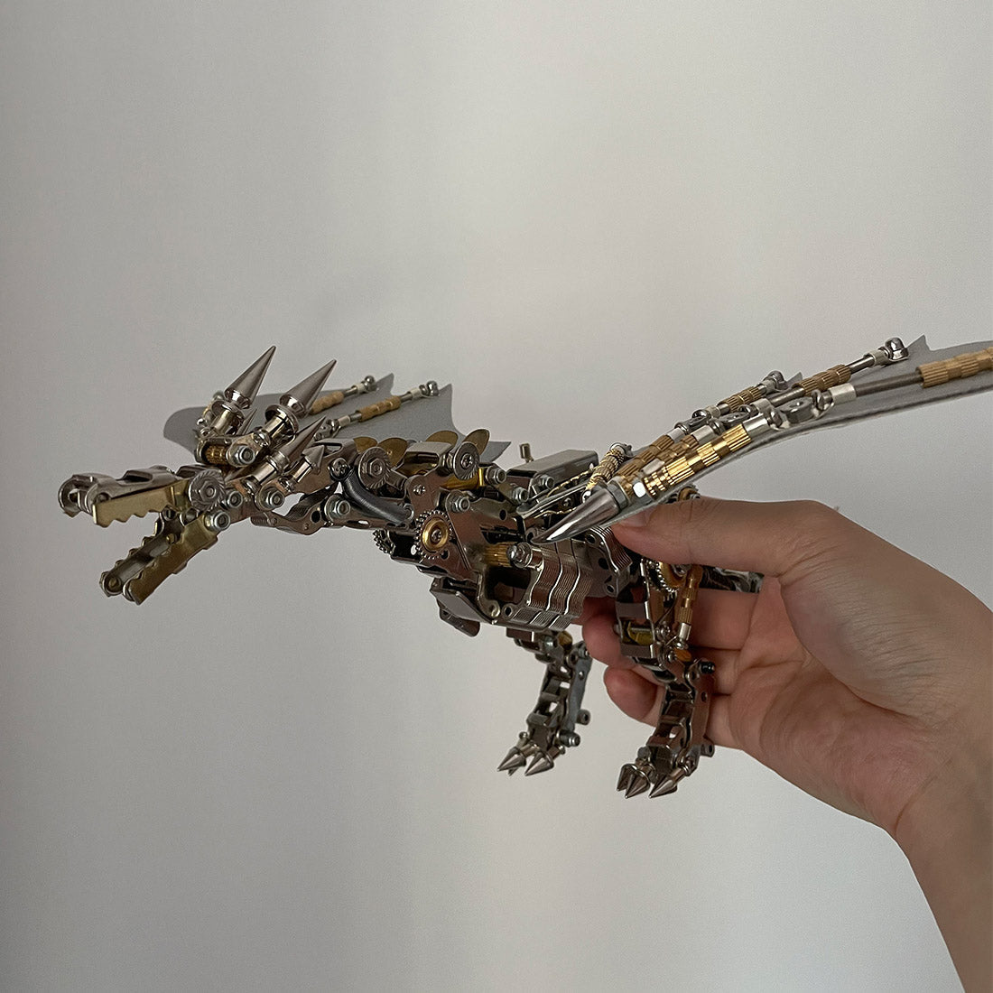 Steampunk Flying Dragon 3D Metal Assembly Model Kit - 600+ Pieces DIY Craft 3D Puzzle Model Kit Diyengmod