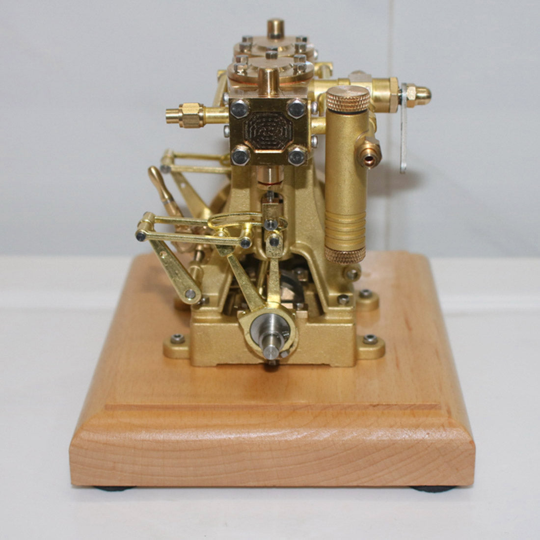 Miniature Retro Double-cylinder Steam Engine Model - DIY EngMod 3.7CC Engine Models Diyengmod