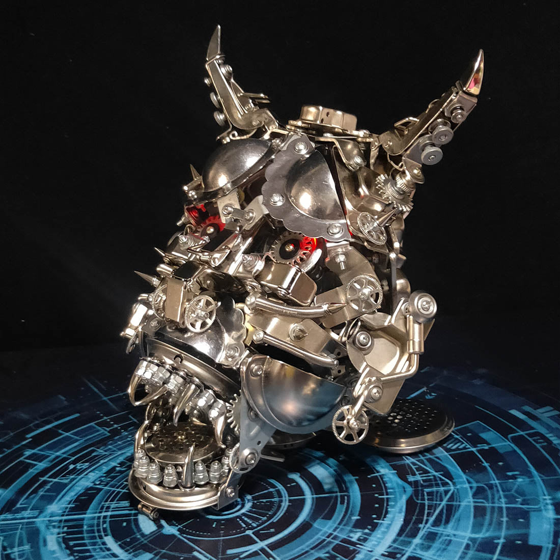 Hannya 3D Mechanical Punk Metal Ghast Mask Assembly Kit 3D Puzzle Model Kit Diyengmod