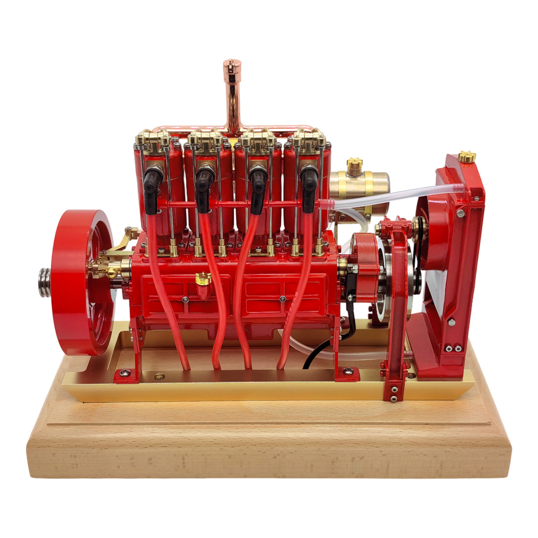 Holt H75 Vintage 12cc 4-Cylinder OHV Gas Tractor Engine with Water Cooling System and Mechanical Speed Limiter Engine Models Diyengmod