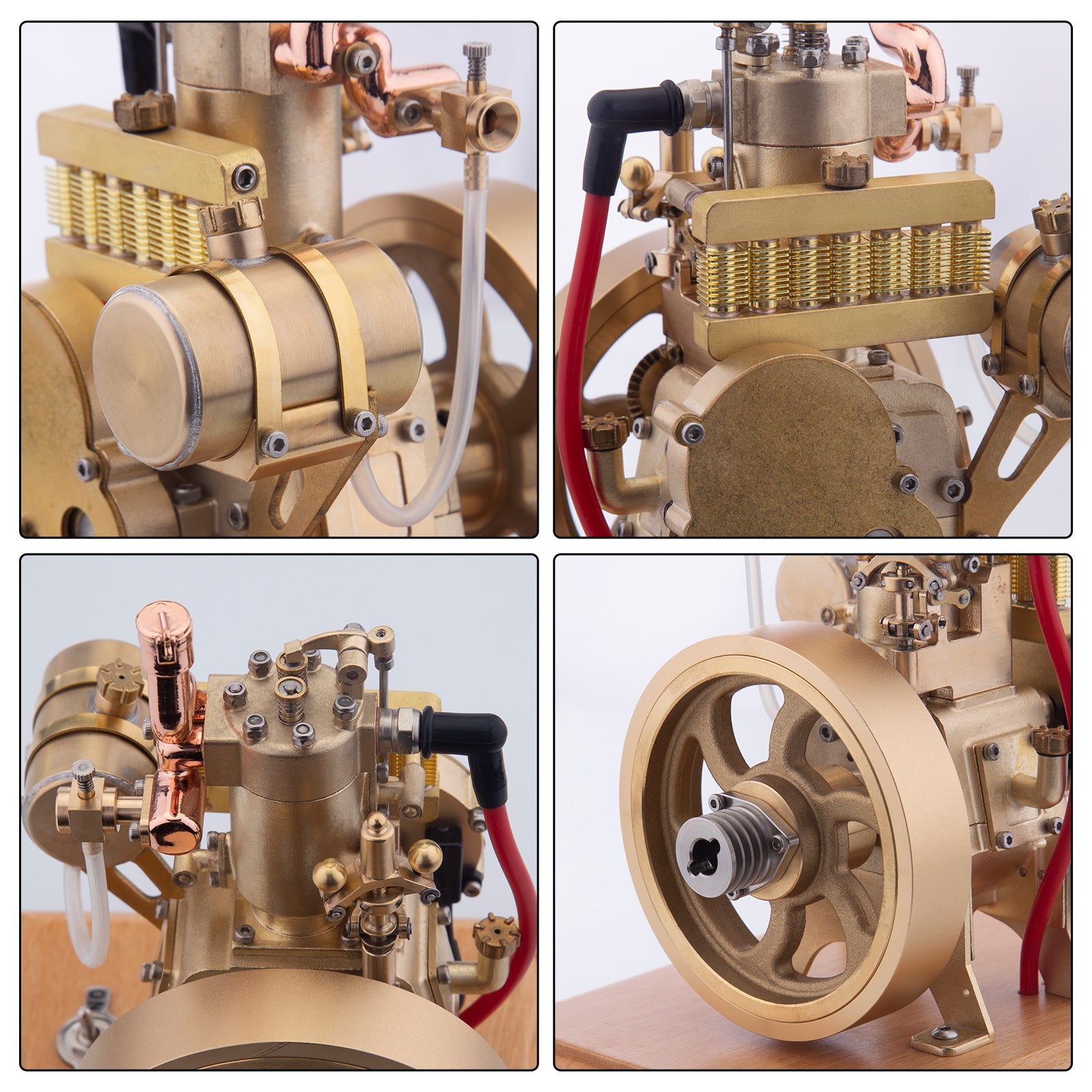 H73 2.6cc Vertical Single Cylinder 4-Stroke OHV Gas Engine Model with Governor - Mini Water-Cooled Internal Combustion Engine Engine Models Diyengmod