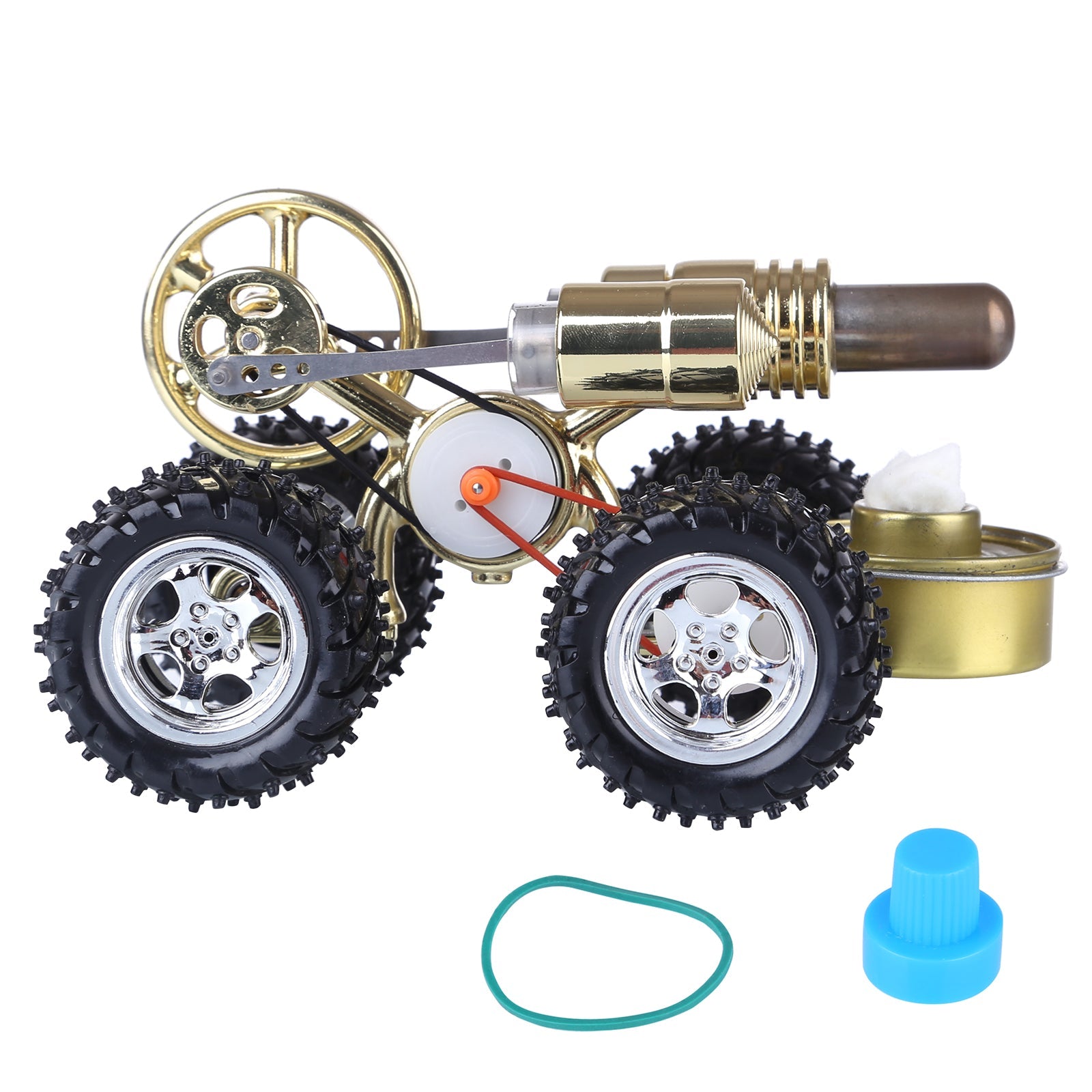 Stirling Engine Powered Car Model - Educational DIY Science Experiment Kit Stirling Engine Vehicle Diyengmod