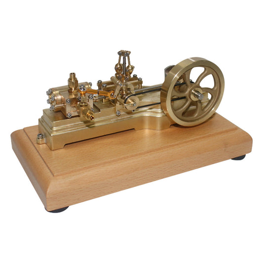 Mini Retro Horizontal Single-cylinder Steam Engine Model with Speed Reducer - 1.7CC Mill Toy Steam Engine Diyengmod