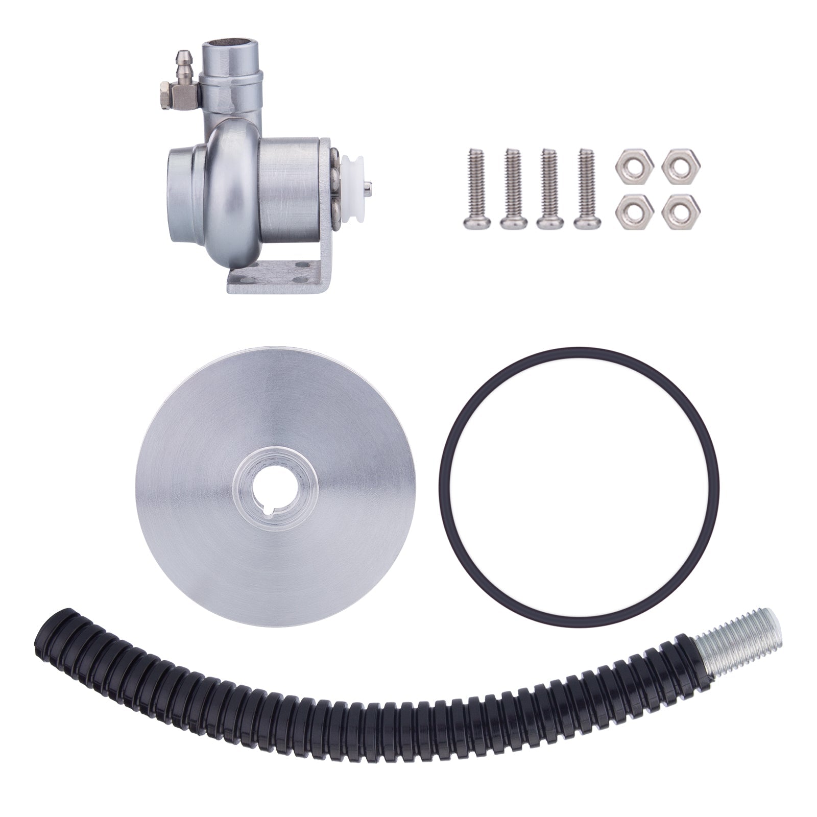 Micro Turbocharger Kit with Belt Pulley for NR-200 Engine - DIY Model Upgrade Accessories Diyengmod