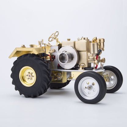 Vintage T1 Gas-Powered Roller Tractor Model with Miniature Water-Cooled Engine Engine Models Diyengmod