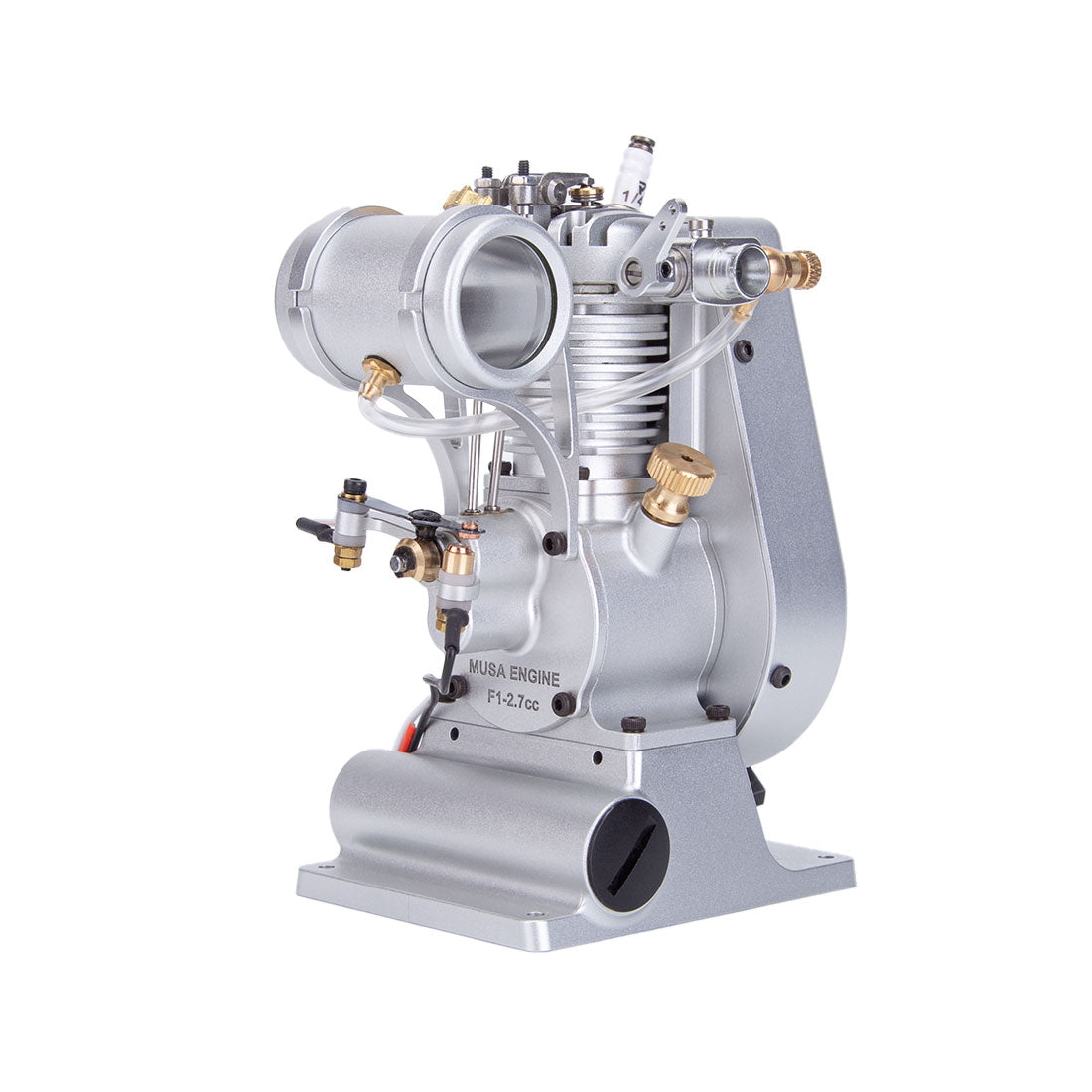 MUSA F1 Miniature OHV Gasoline Engine - Vertical Single-Cylinder 2.7cc Four-Stroke Model Engine for Crafts Engine Models Diyengmod Engine Only